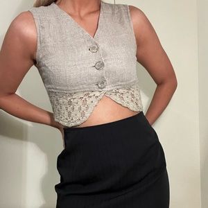 Vintage The Limited cropped vest
